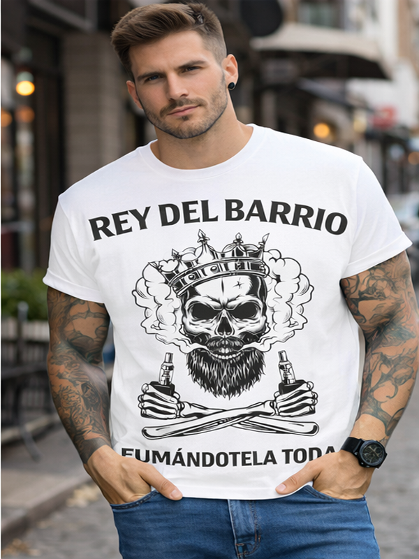 Remera “Rey del Barrio” – Calle y Calavera