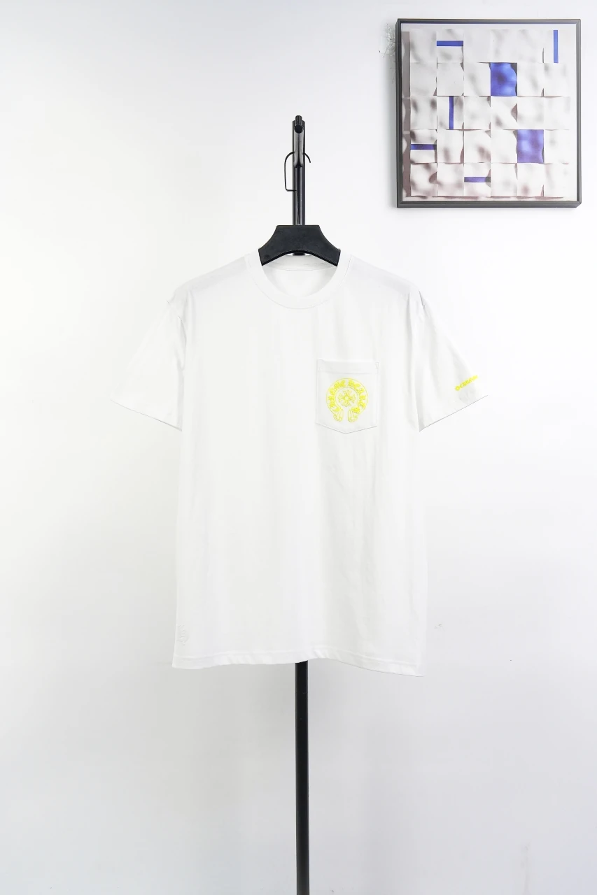 Chrome Hearts White Yellow Sanskrit Pocket T-Shirt product photo from LabelPicks