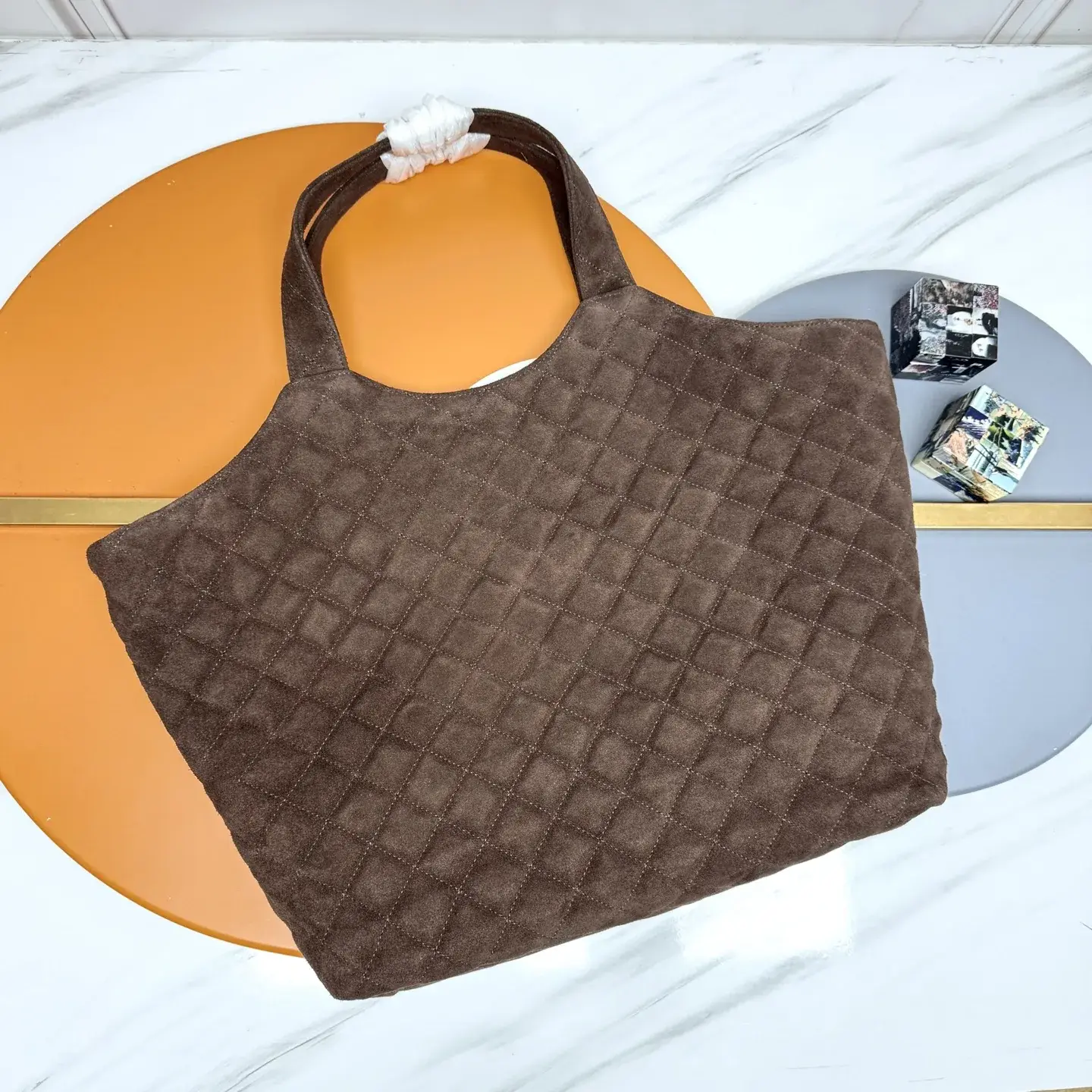 Saint Laurent Brown Icare Tote Bag product photo from LabelPicks