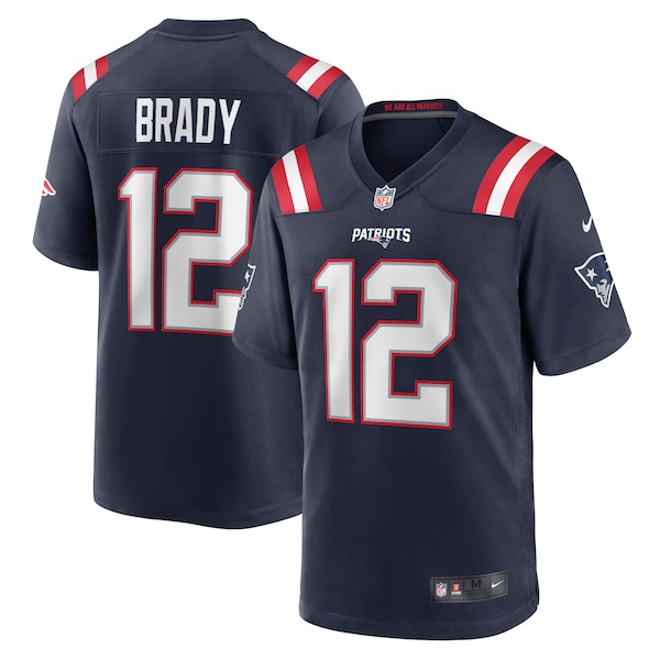 Youth Tom Brady New England Patriots Nike Game Retired Player Jersey - Navy/White/Red