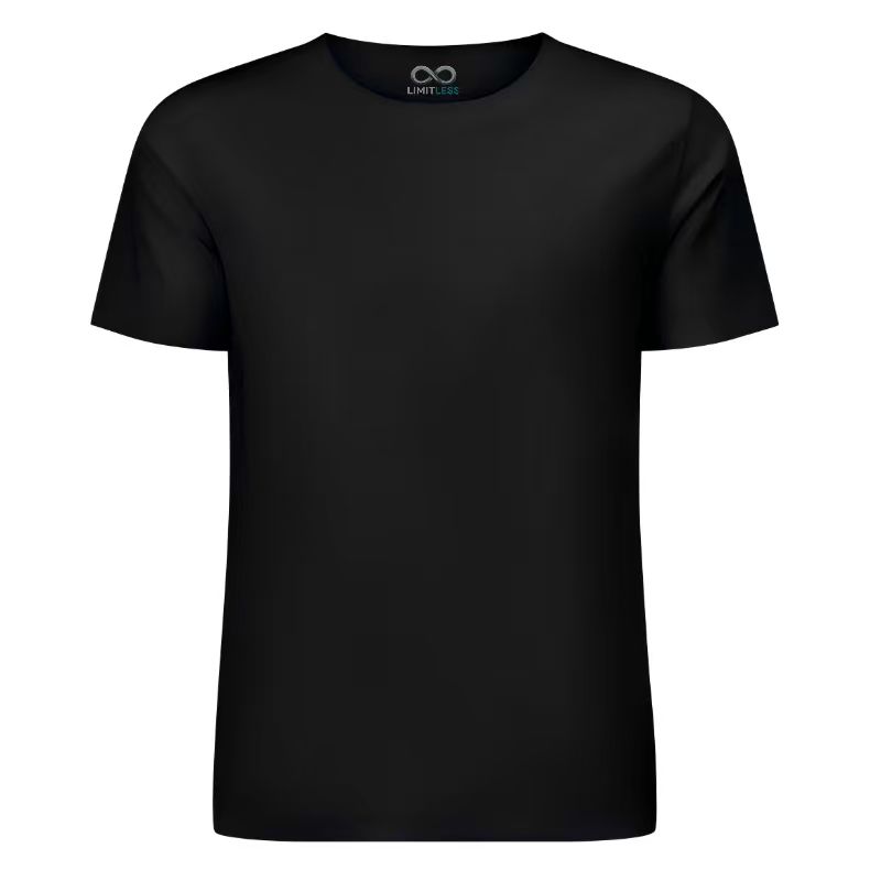 Remera Negra Personalizable de Algodón 24/1 – Estampa DTF | Streetwear