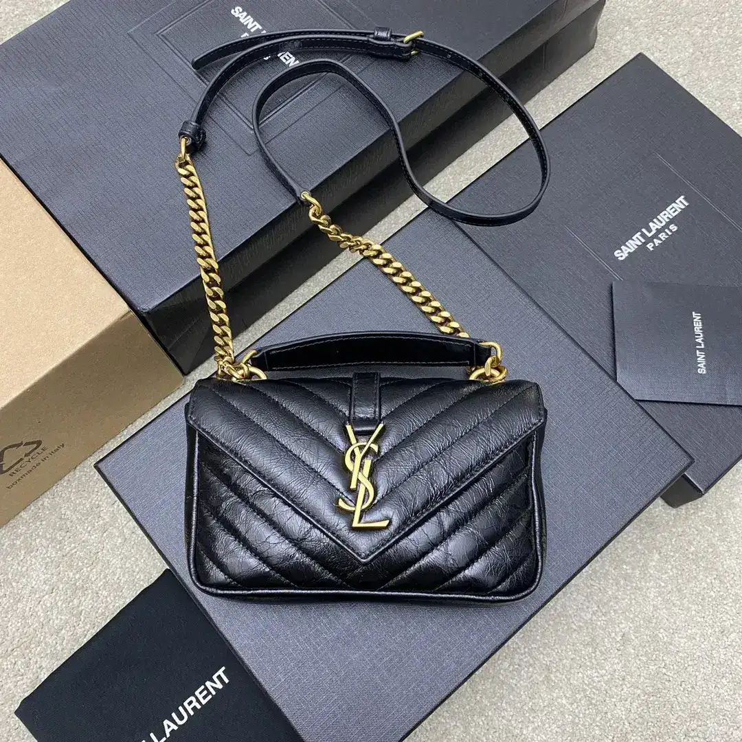 Saint Laurent Black College Shoulder Bag product photo from LabelPicks