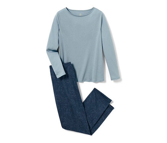 Jersey-Pyjama, blau