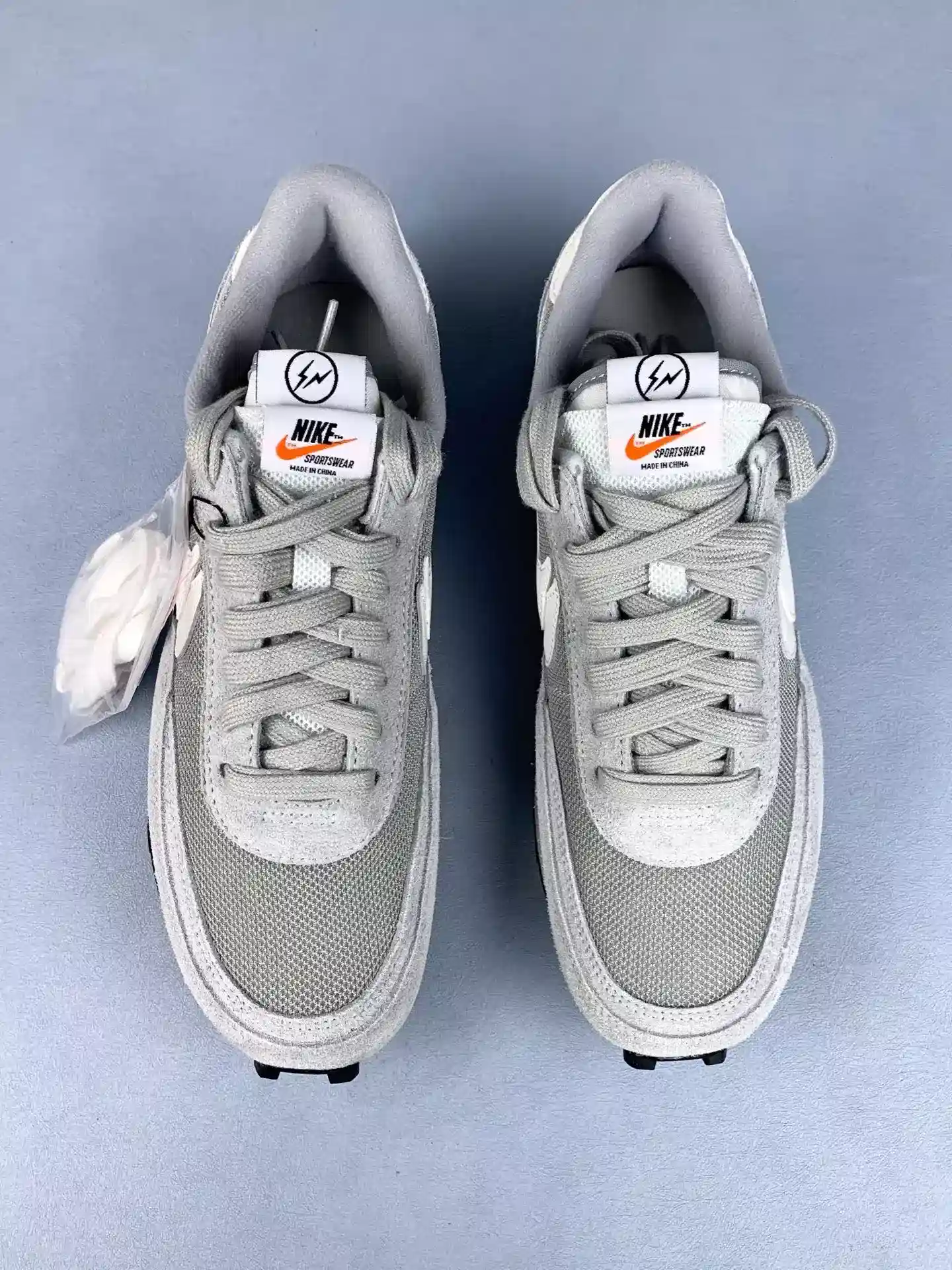 Fragment Design x sacai x Nike LDWaffle “Light Smoke Grey” - Light Smoke Grey/White/Black product photo from LabelPicks