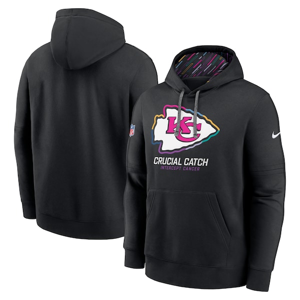 Kansas City Chiefs Nike 2024 NFL Crucial Catch Club Pullover Hoodie - Black