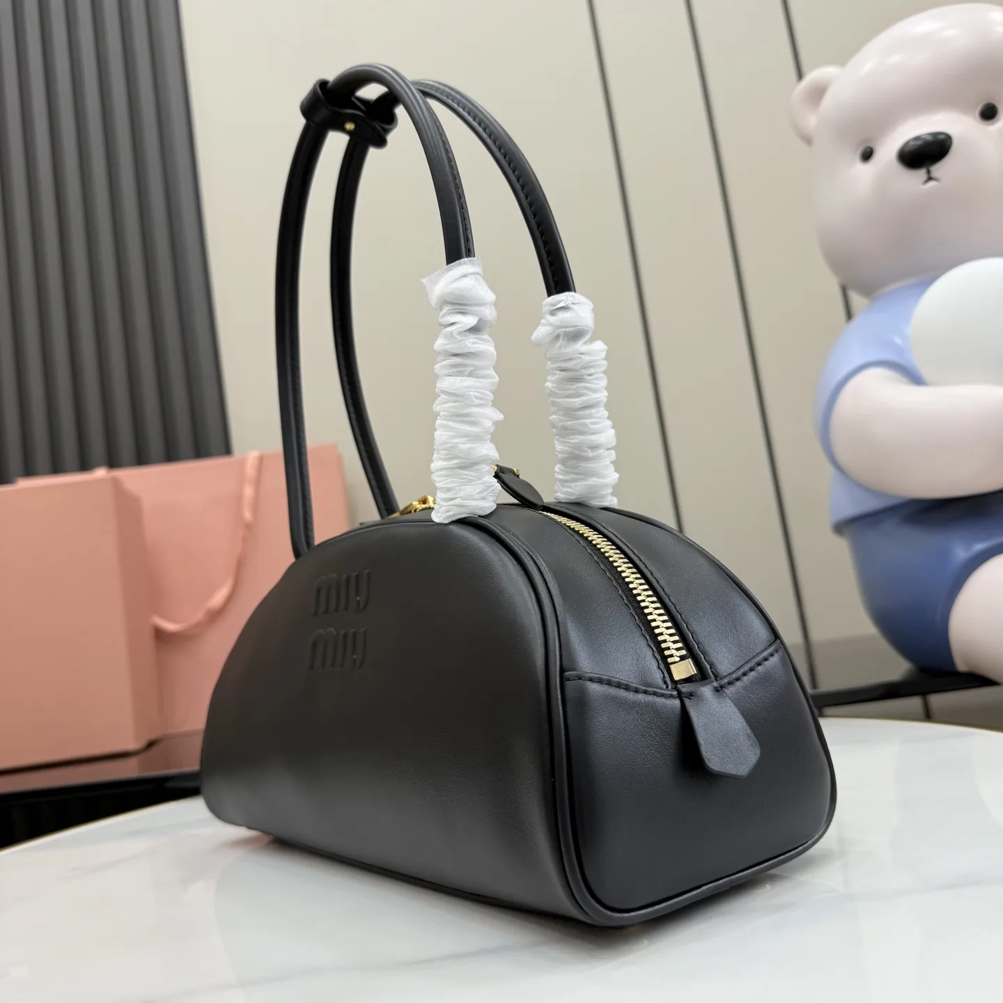 Miu Miu Black Calfskin Top Handle Bag product photo from LabelPicks