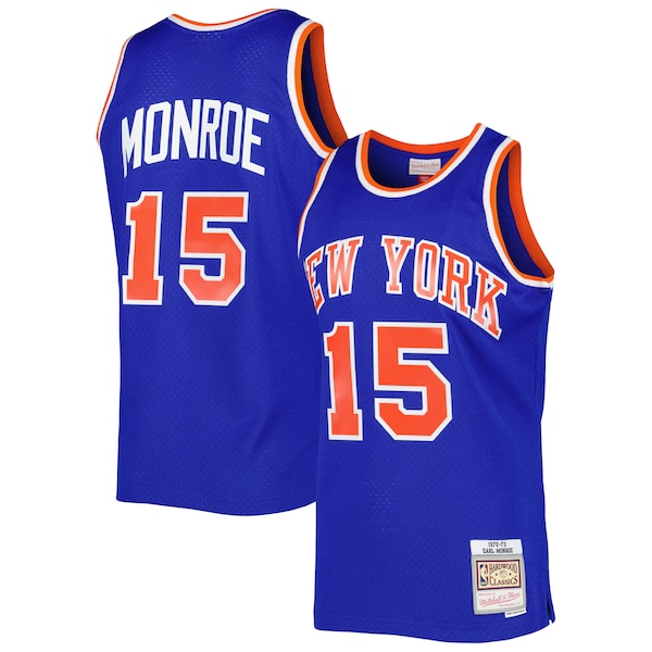 Earl Monroe New York Knicks 2001/02 Hardwood Classics Swingman Jersey - Blue