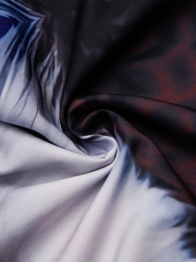 American Flag Chest Pocket Short Sleeve Casual Shirt