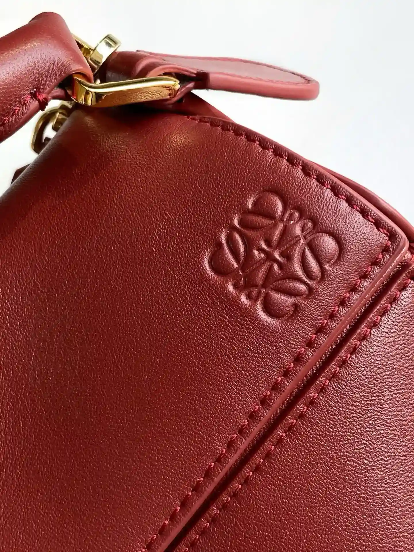 Loewe Puzzle Red Lambskin Top Handle Bag product photo from LabelPicks