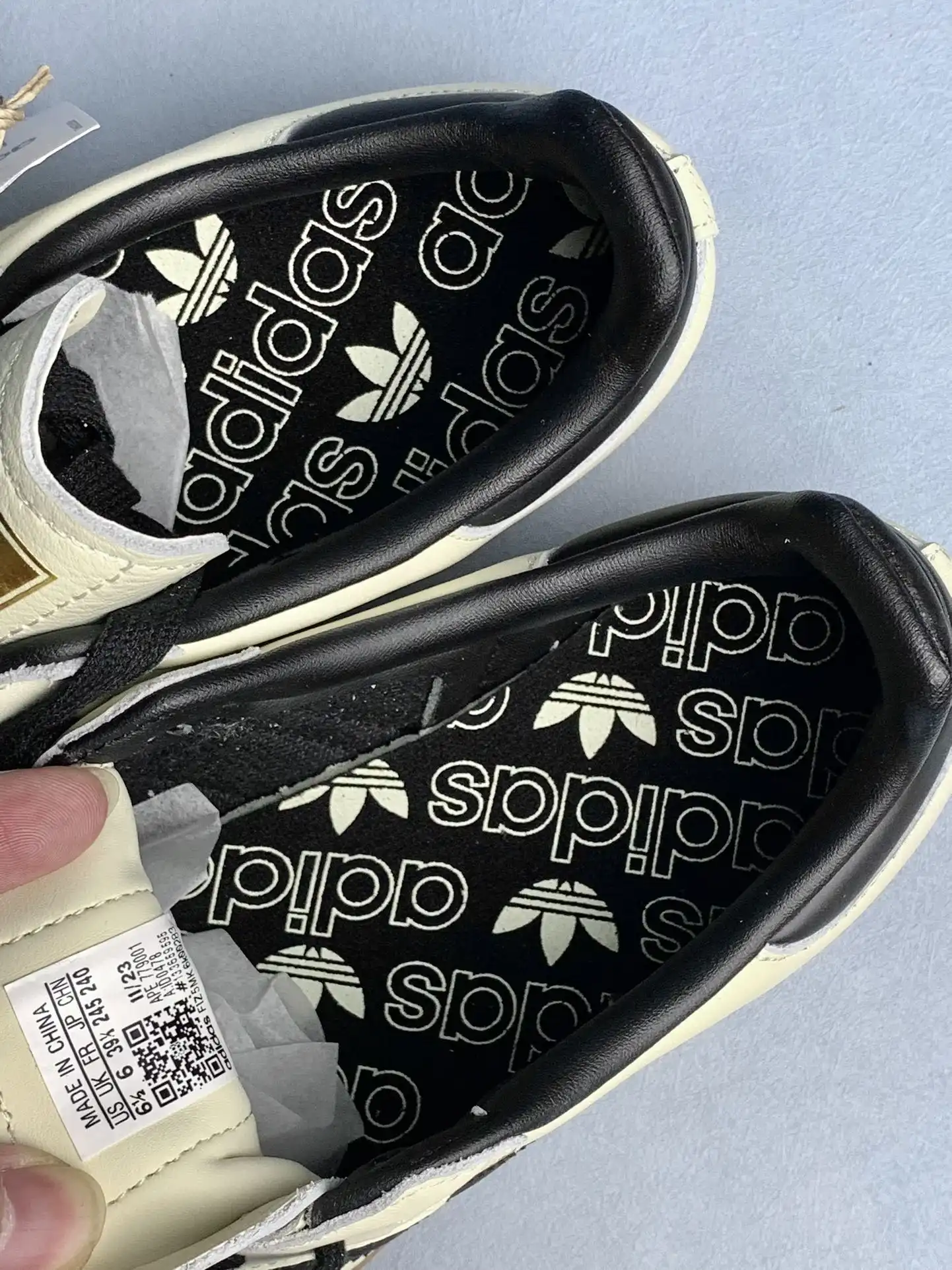 adidas Samba OG Cream White Sand Strata Shoes product photo from LabelPicks