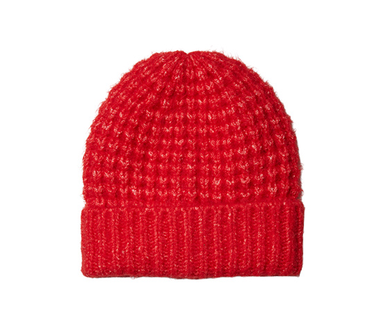 Strickmütze, rot