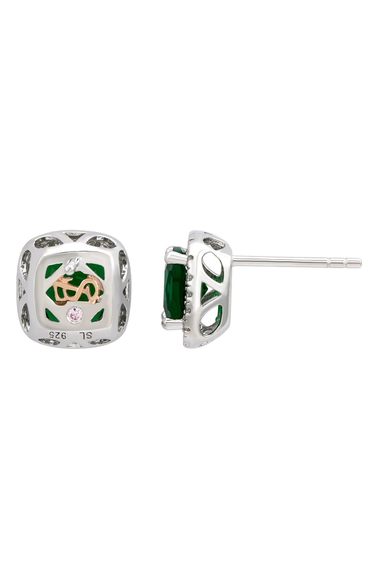 SUZY LEVIAN Cubic Zirconia Halo Stud Earrings