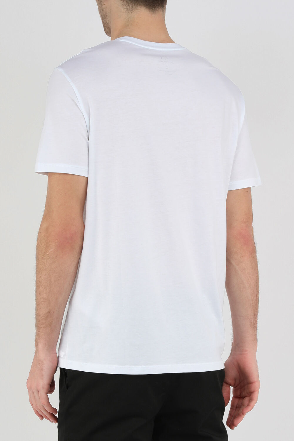 ARMANI EXCHANGE חולצת טי עם צווארון וי