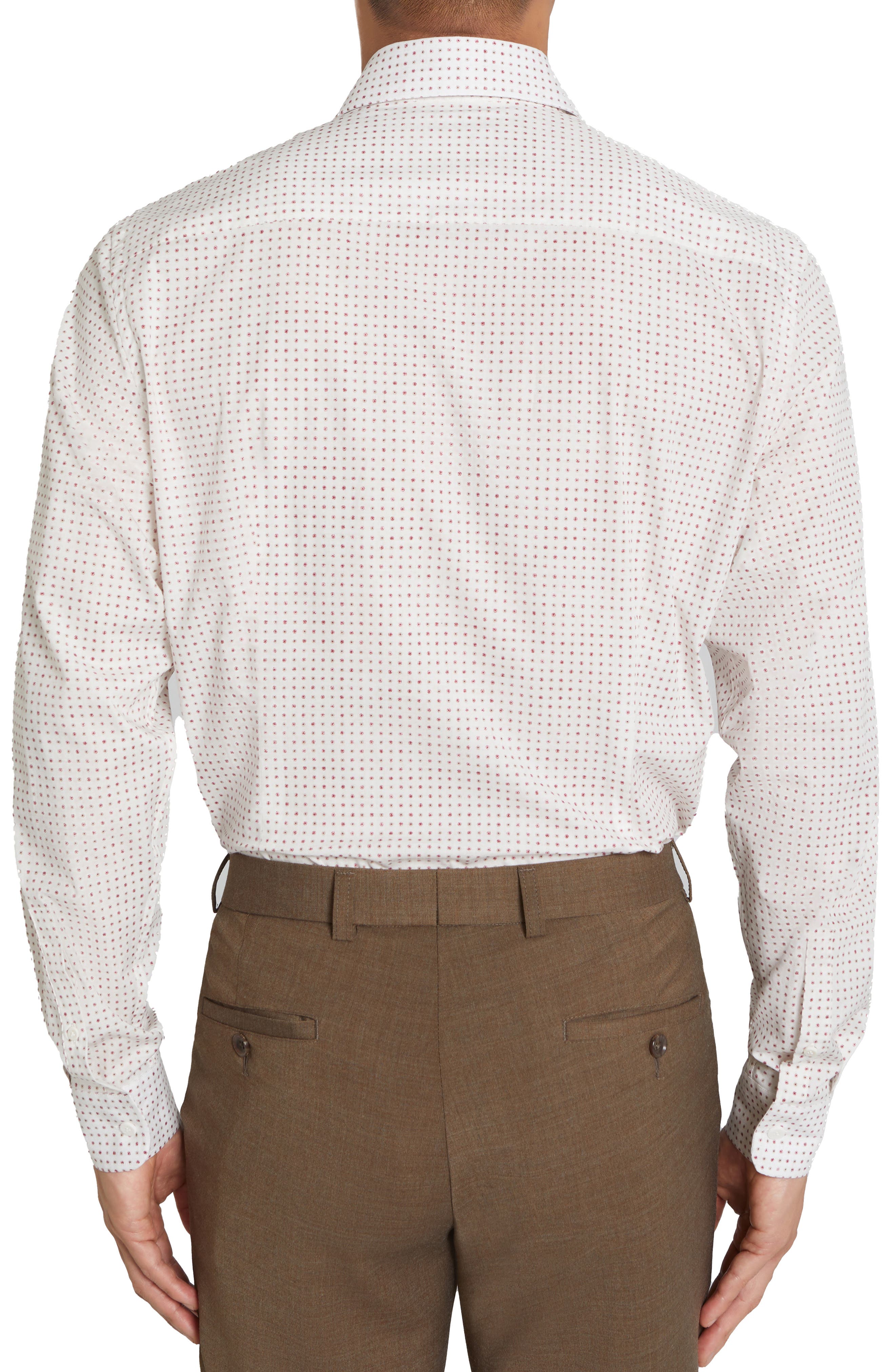 Jack Victor York Contemporary Fit Floral Stretch Cotton Button-Up Shirt