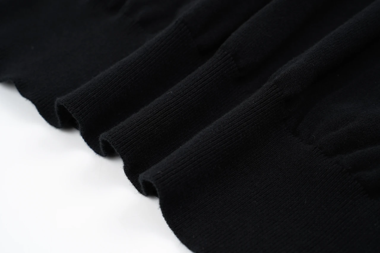 Brunello Cucinelli Black Sea-Gull Collar Cotton Knit Polo Shirt product photo from LabelPicks