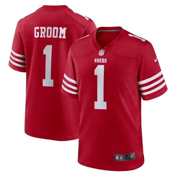 Number 1 Groom San Francisco 49ers Nike Game Jersey - Scarlet
