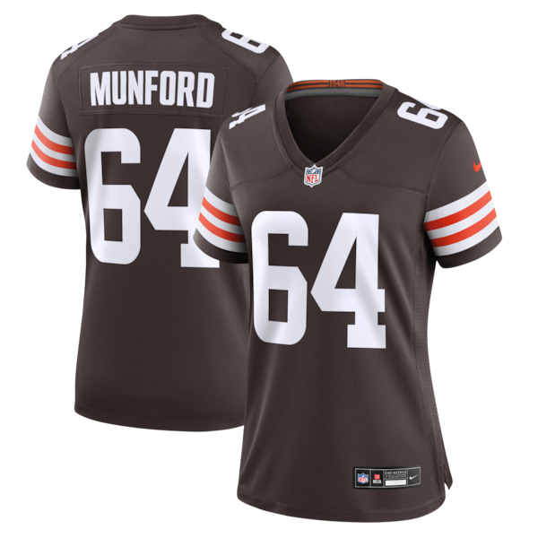 Thayer Munford Cleveland Browns Nike Women's Team Game Jersey -  Brown