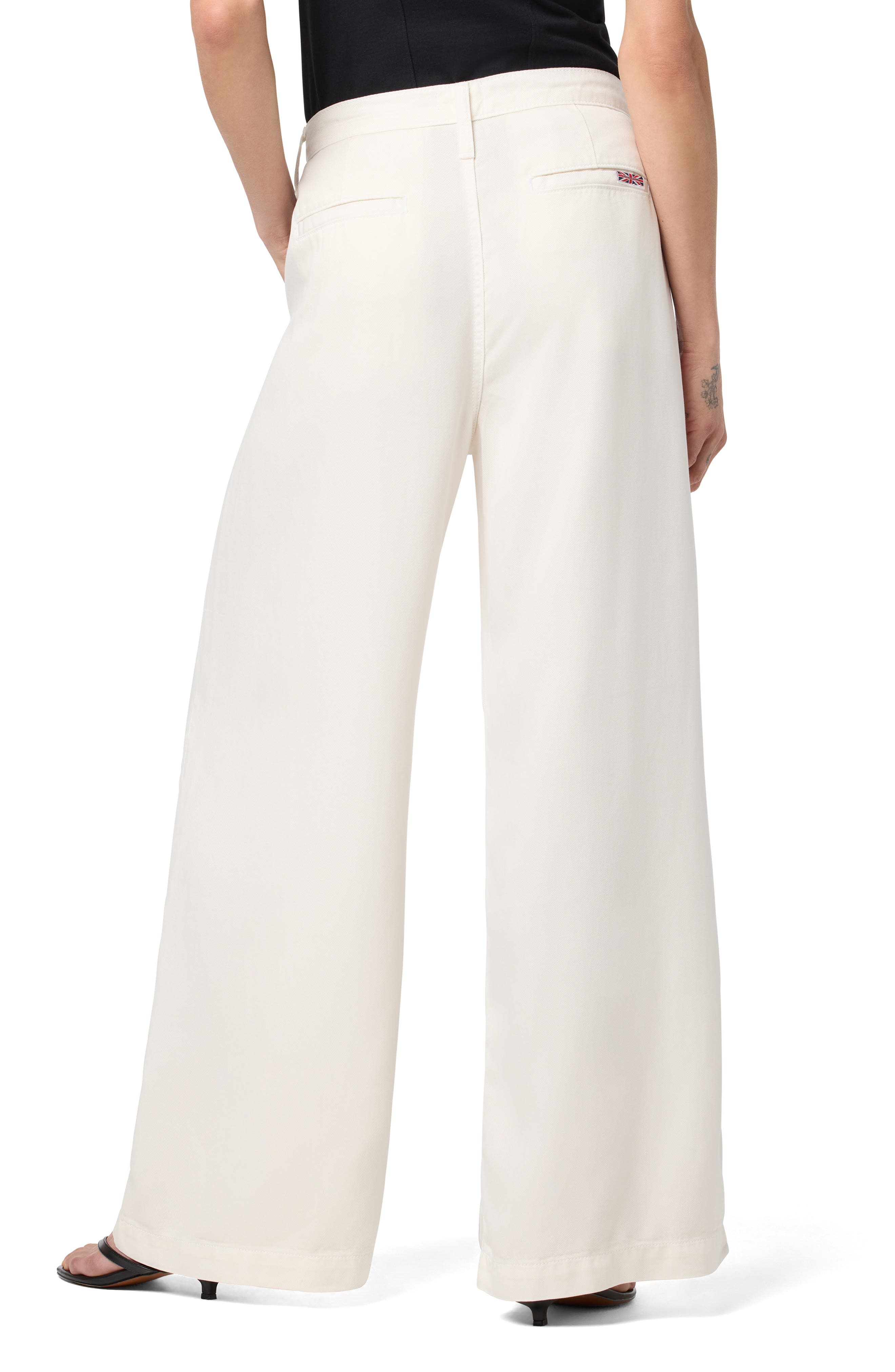 Hudson Jeans Jolene Pleated Mid Rise Trousers