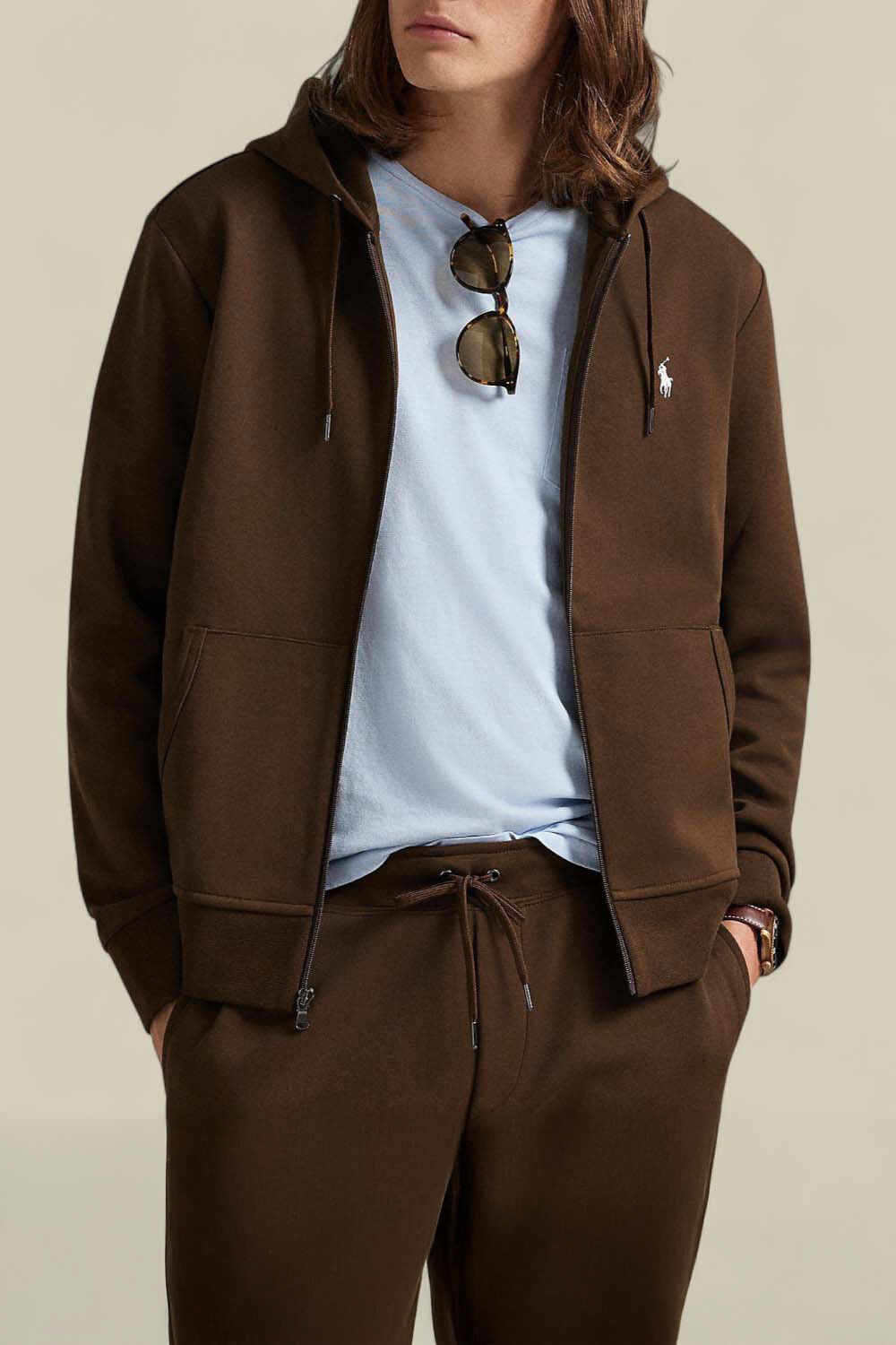 POLO RALPH LAUREN סווטשירט קפוצ'ון