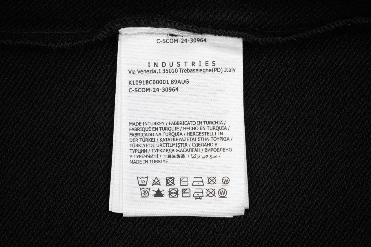 Moncler Black Diagonal Logo Crewneck Sweatshirt product photo from LabelPicks