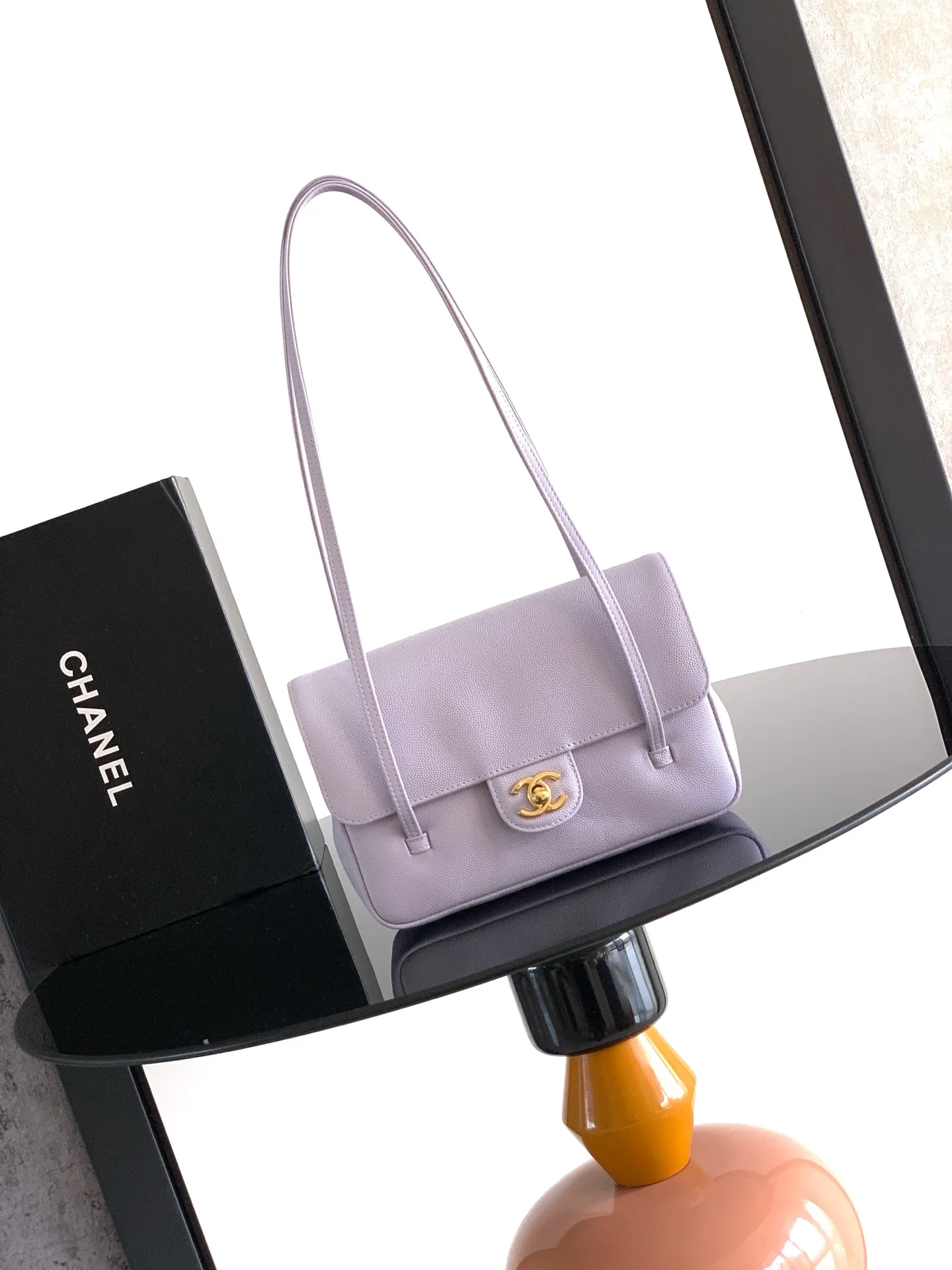 Chanel Grained Leather Top Handle Bag product photo from LabelPicks