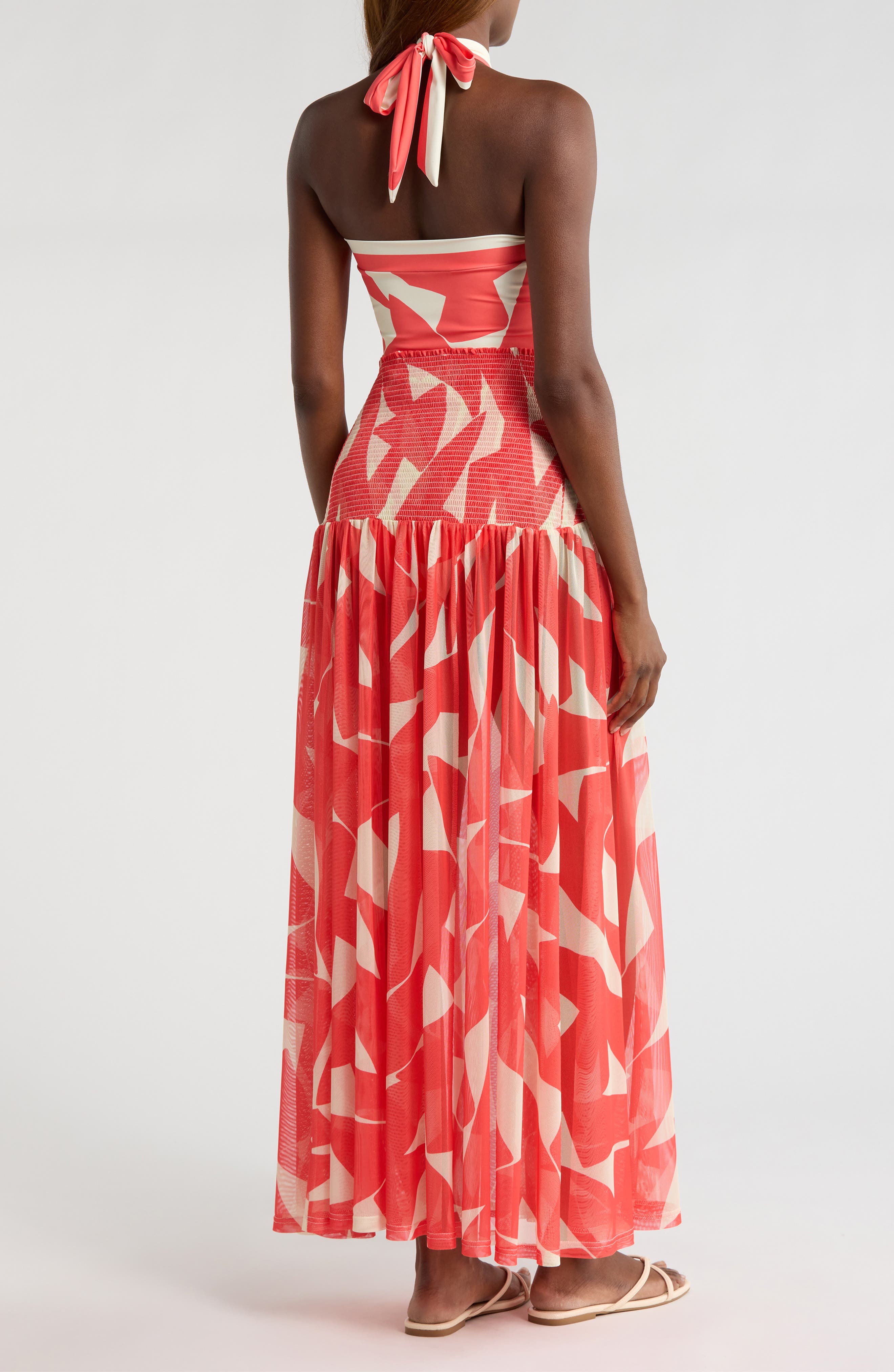 Hutch Smocked Cover-Up Maxi Skirt