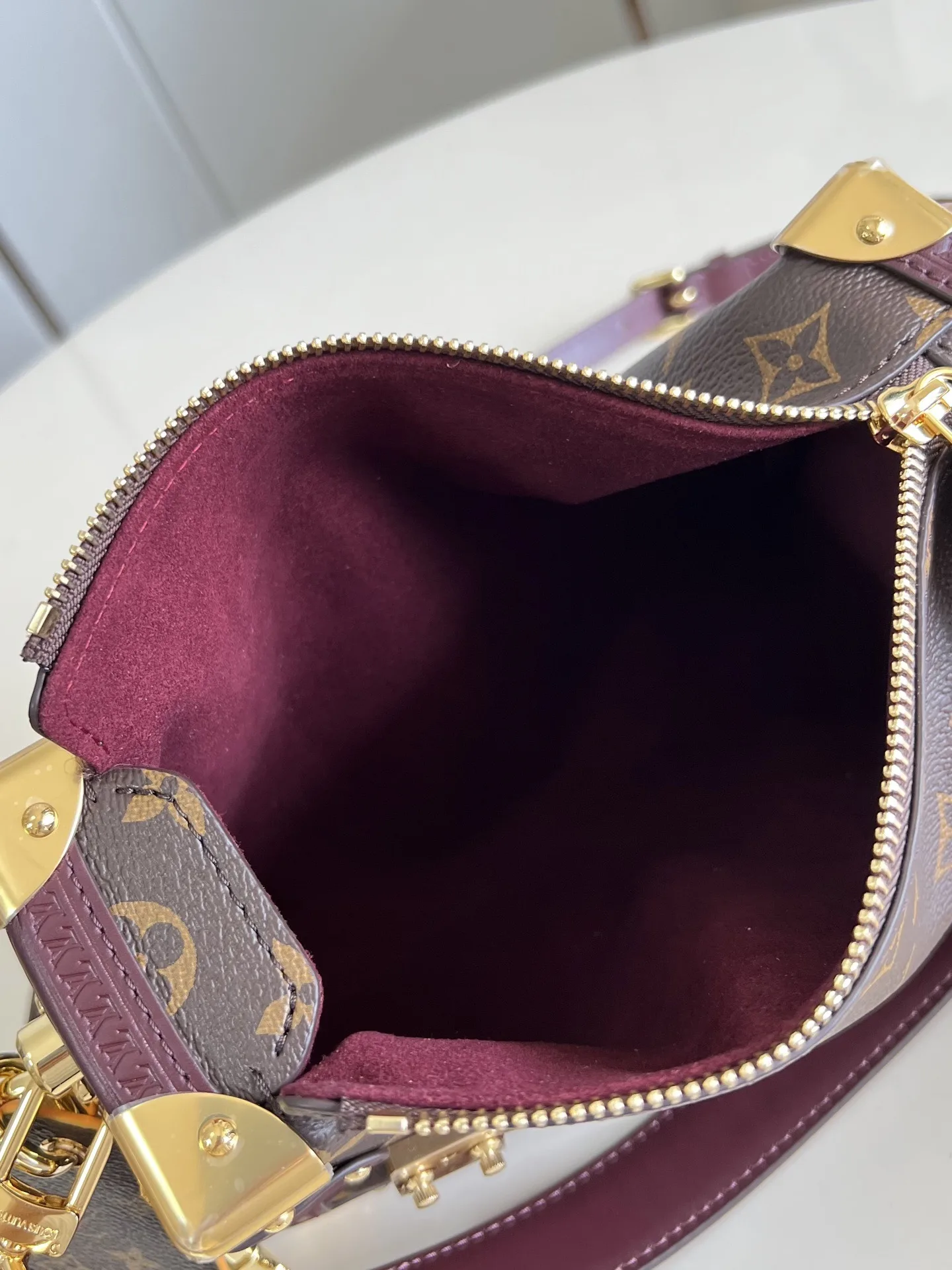 Louis Vuitton Red Canvas and Leather Top Handle Bag product photo from LabelPicks