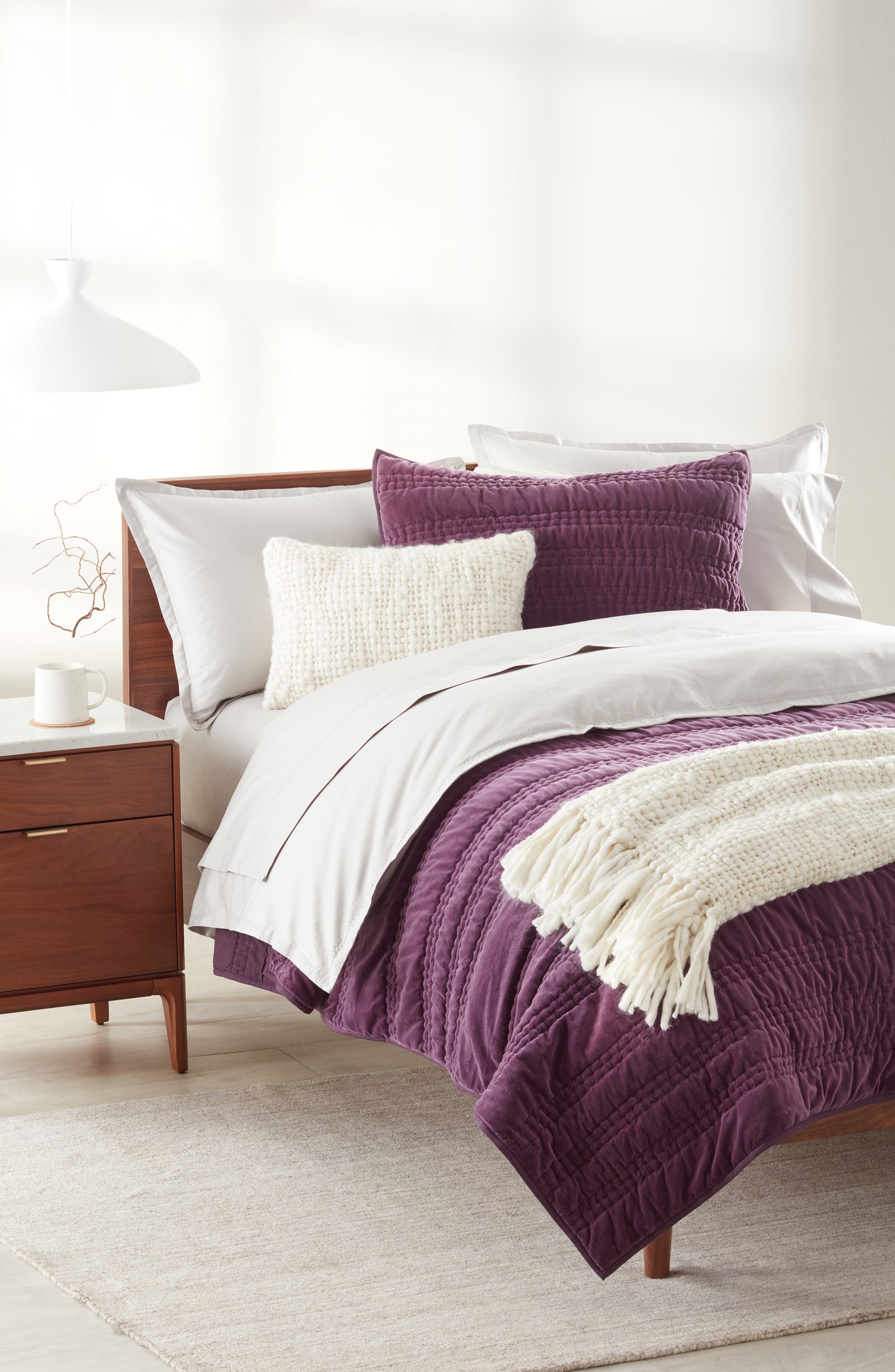 Nordstrom 400 Thread Count Organic Cotton Sateen Duvet Cover & Shams Set