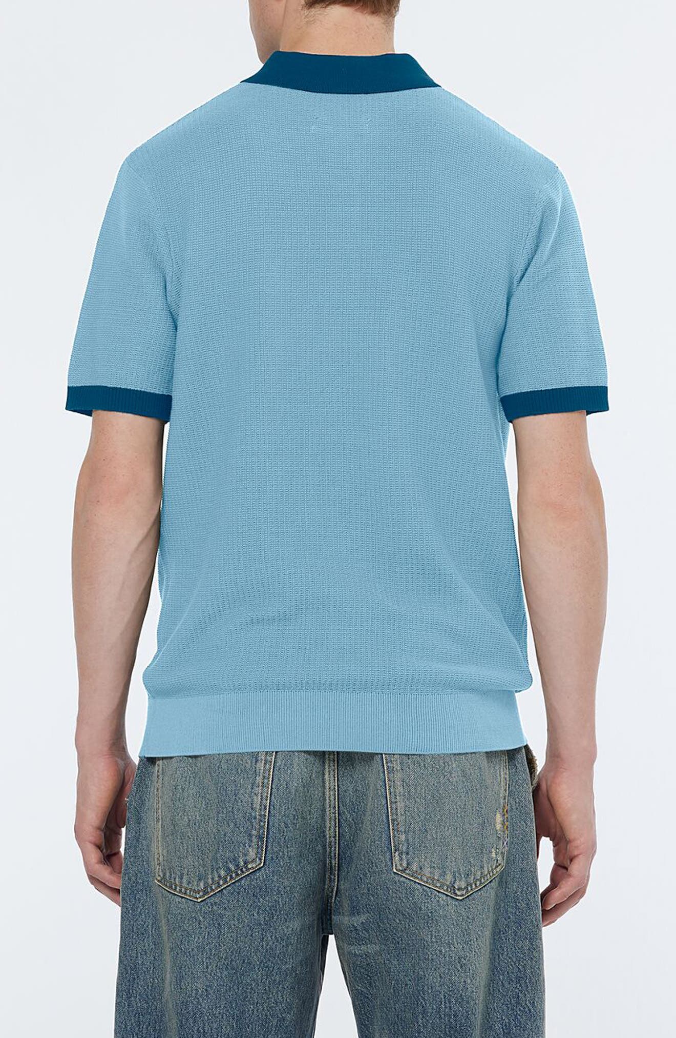 Scotch & Soda Textured Cotton Knit Polo