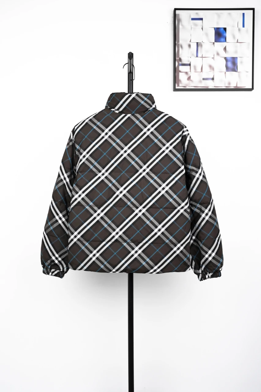 Burberry Black Reversible Check Down Jacket product photo from LabelPicks