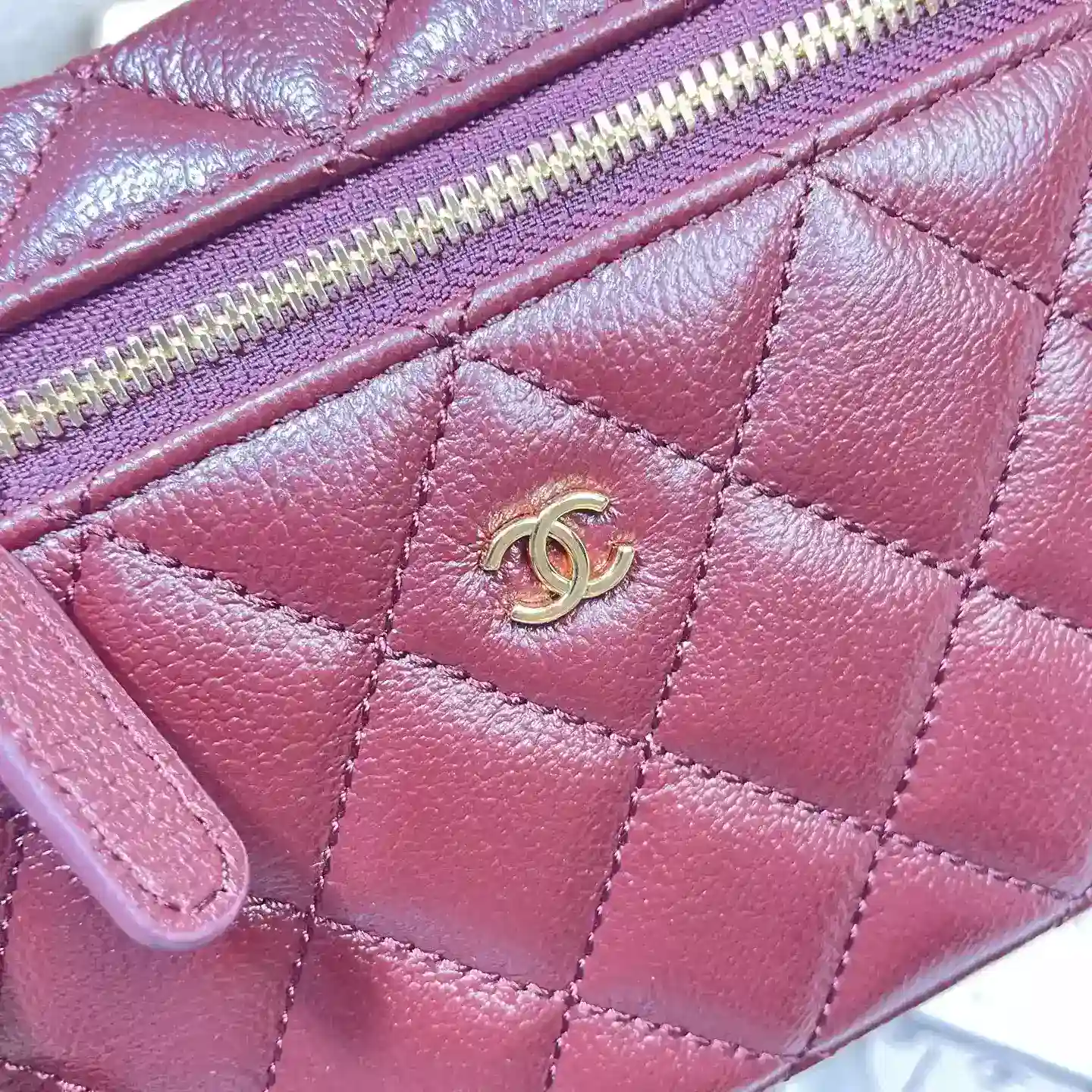 Chanel Burgundy Quilted Leather Crossbody Bag product photo from LabelPicks