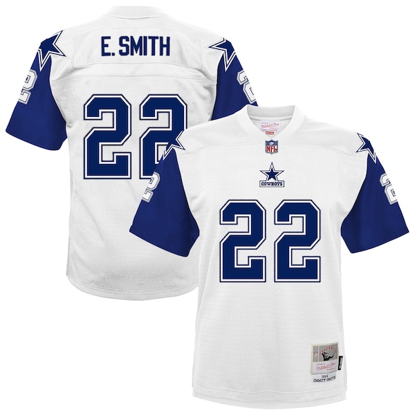 Emmitt Smith Dallas Cowboys  Youth 1994 Alternate Legacy Jersey - White/Navy
