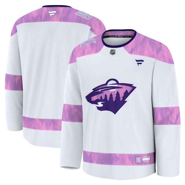 Minnesota Wild  2024 Hockey Fights Cancer Practice Jersey - White
