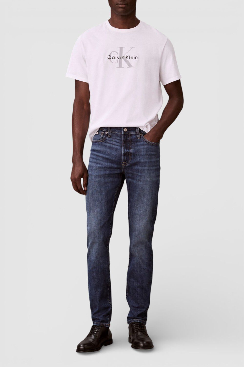 CALVIN KLEIN מכנסי ג'ינס בגזרת סלים