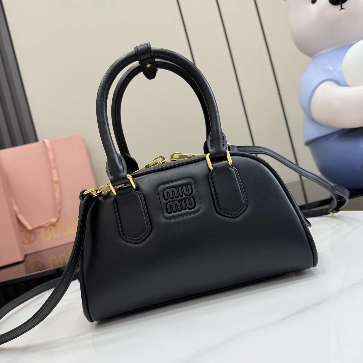 Miu Miu Black Arcadie Top Handle Bag product photo from LabelPicks