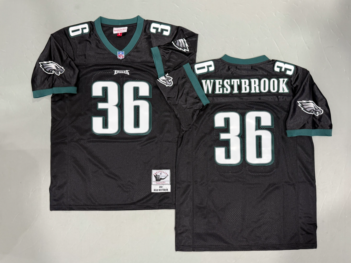 Brian Westbrook Philadelphia Eagles Authentic Throwback Retired Player Jersey