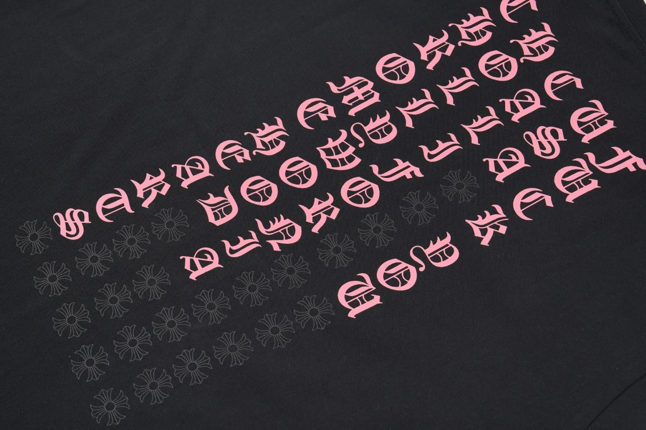 Chrome Hearts Black Vertical Sanskrit Cross T-Shirt product photo from LabelPicks