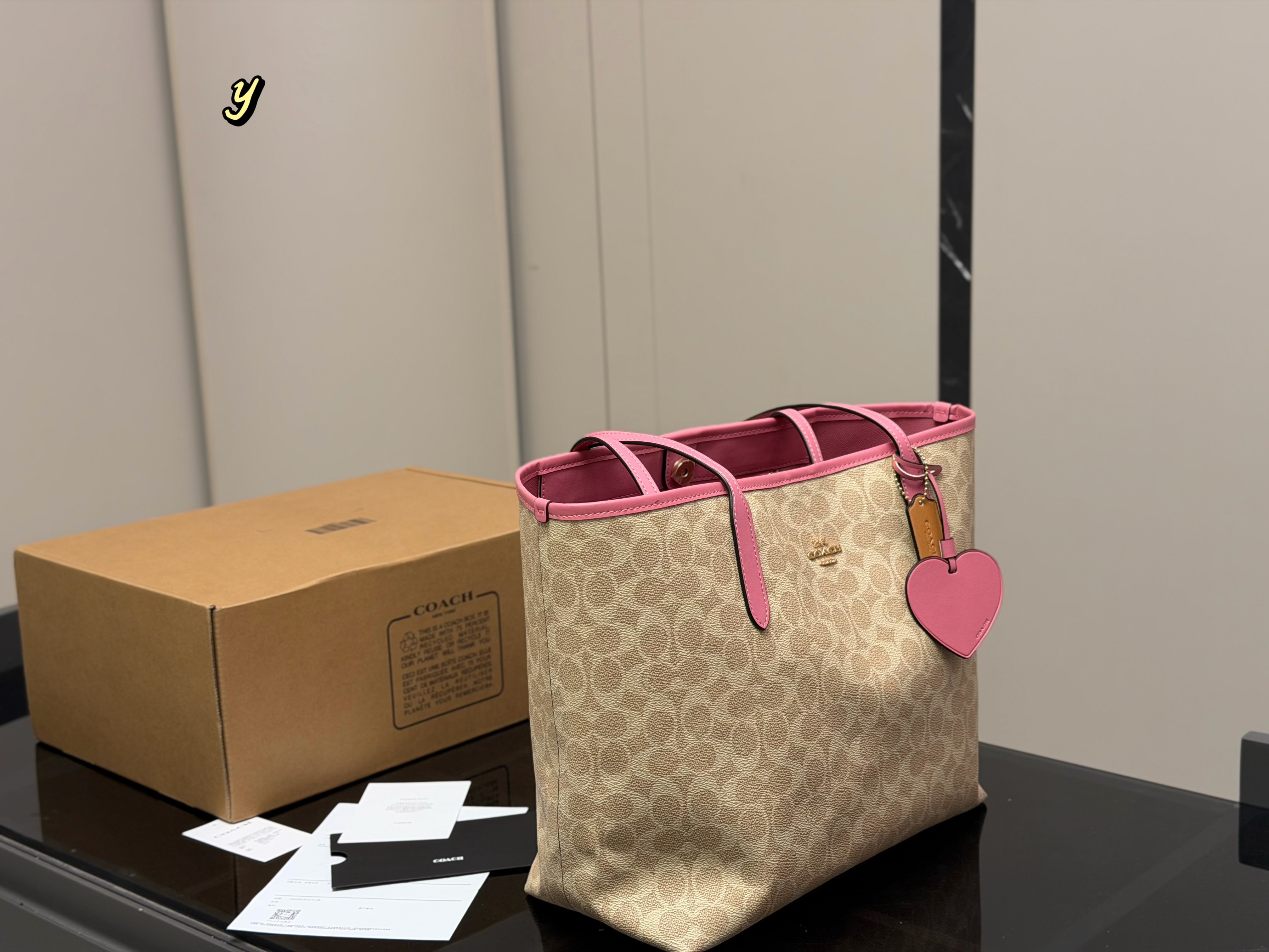Coach Snap-Closure Single-Sided City Tote
