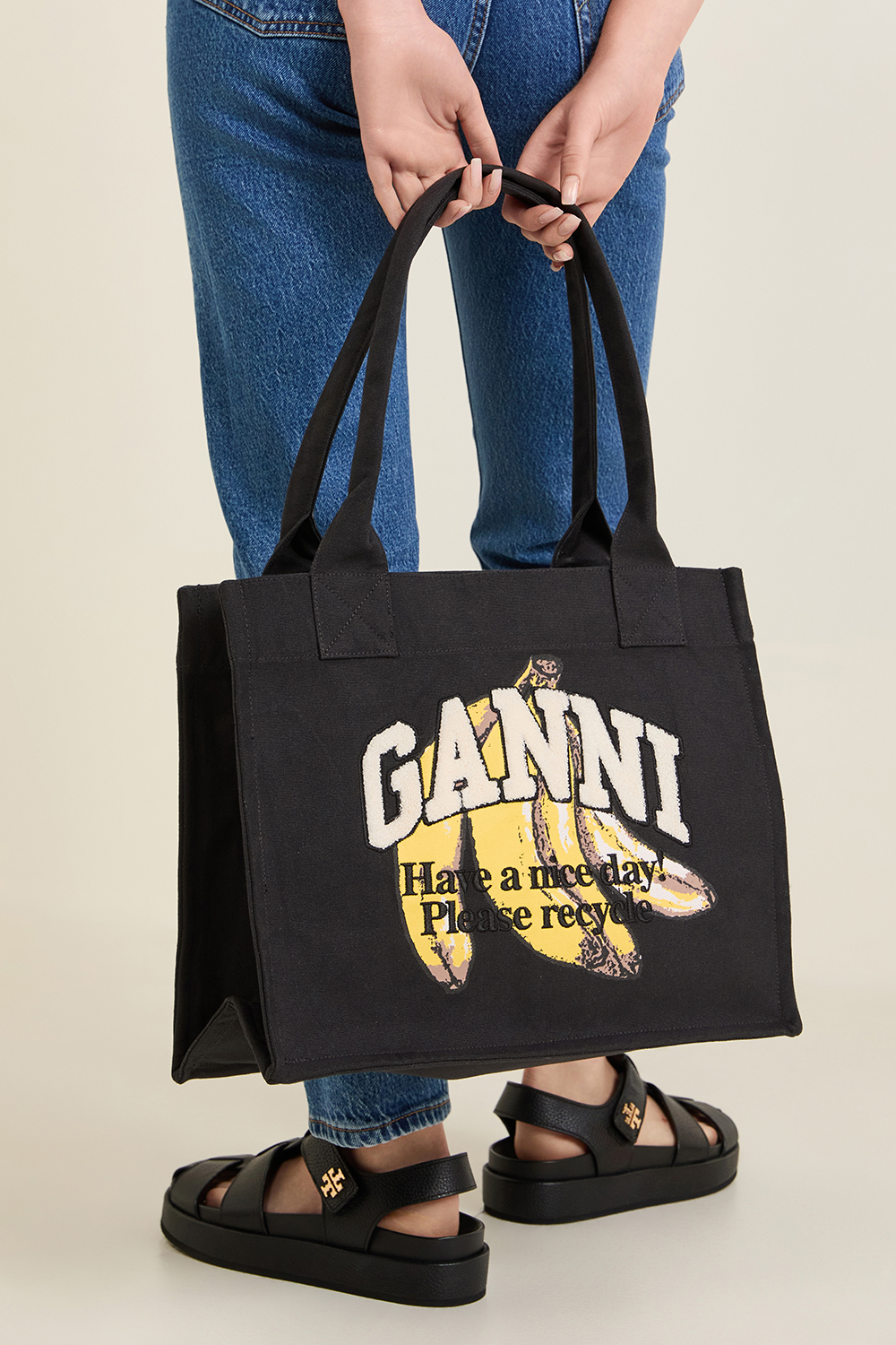 GANNI תיק נשיאה לארג'