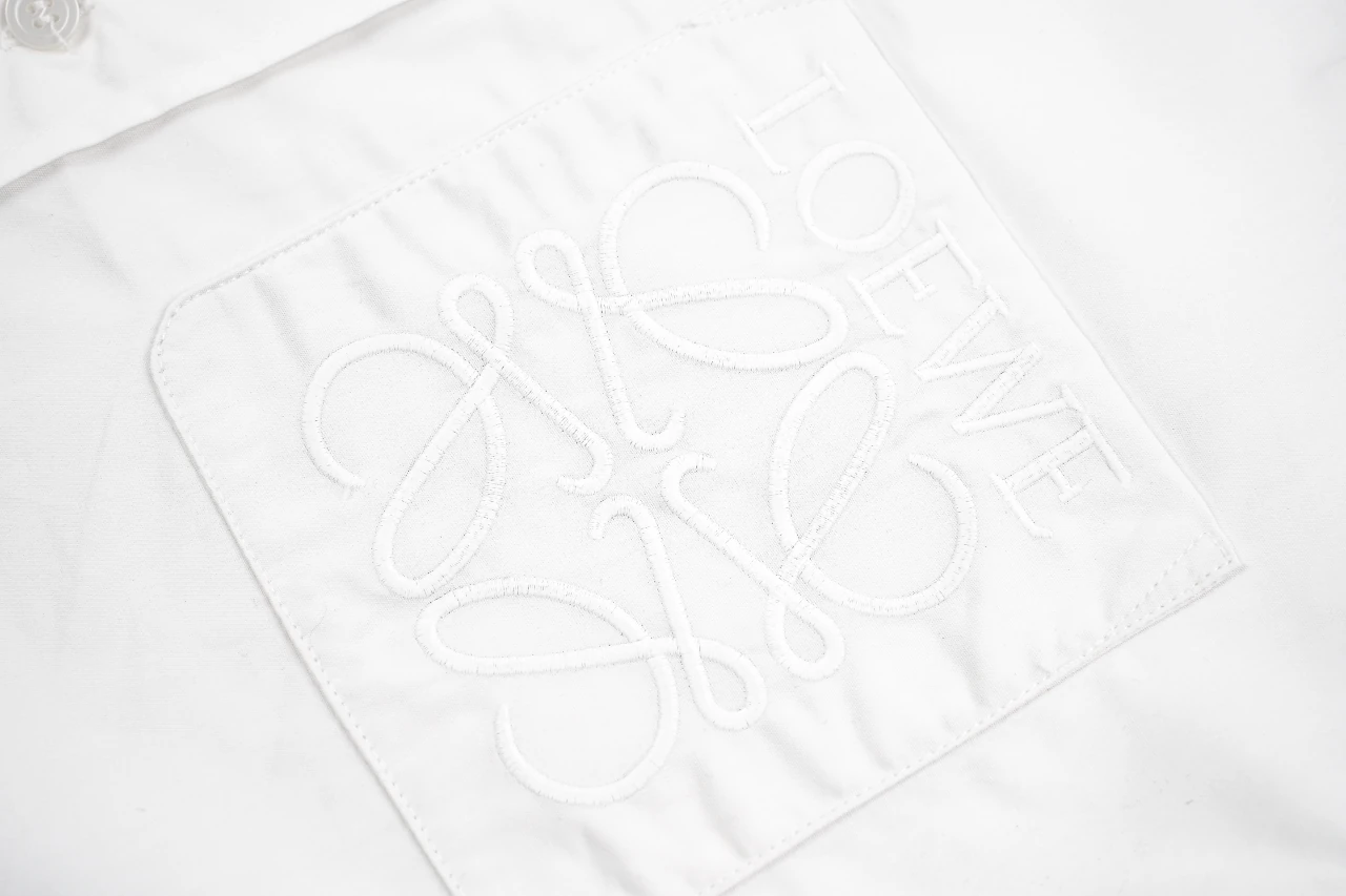 LOEWE White Pocket Anagram Embroidered Shirt product photo from LabelPicks