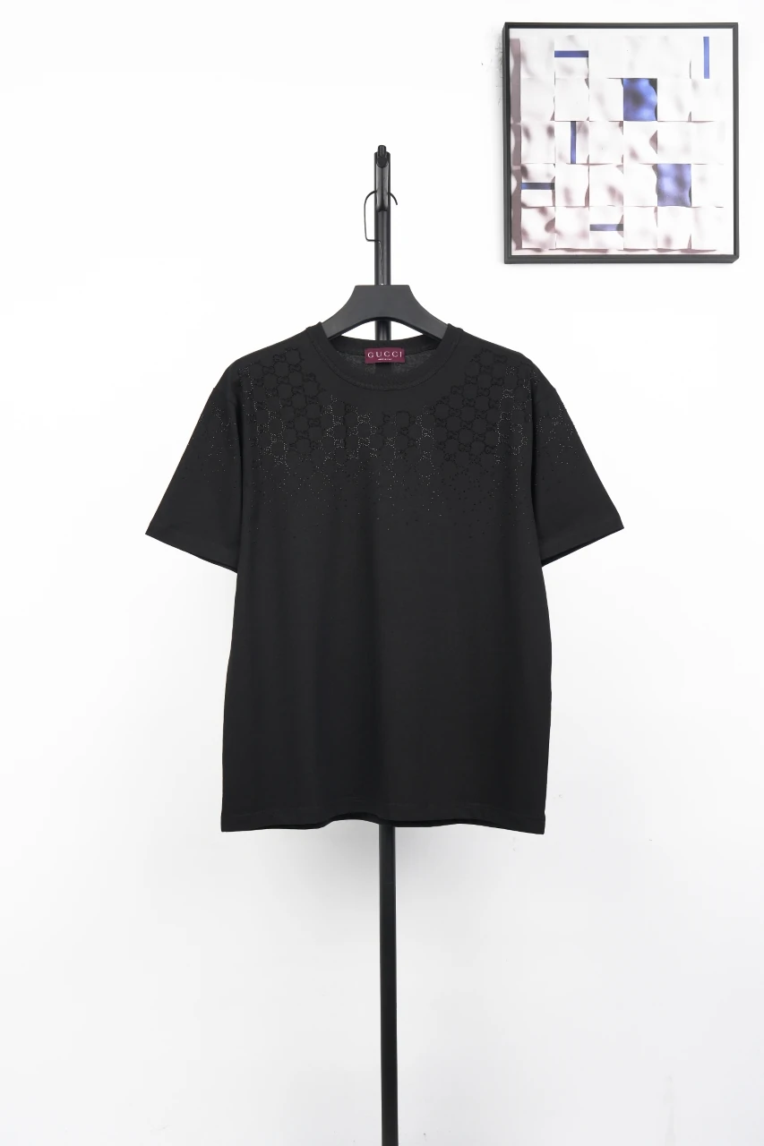GUCCI Black Gradient Crystal GG T-Shirt product photo from LabelPicks