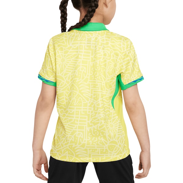 Brazil National Team Nike Preschool 2024 Home Replica Stadium Jersey - Yellow