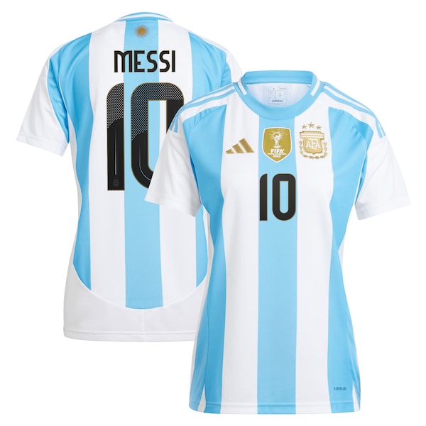 Lionel Messi Argentina National Team adidas Women's 2024 Home Replica Player Jersey - White/Blue