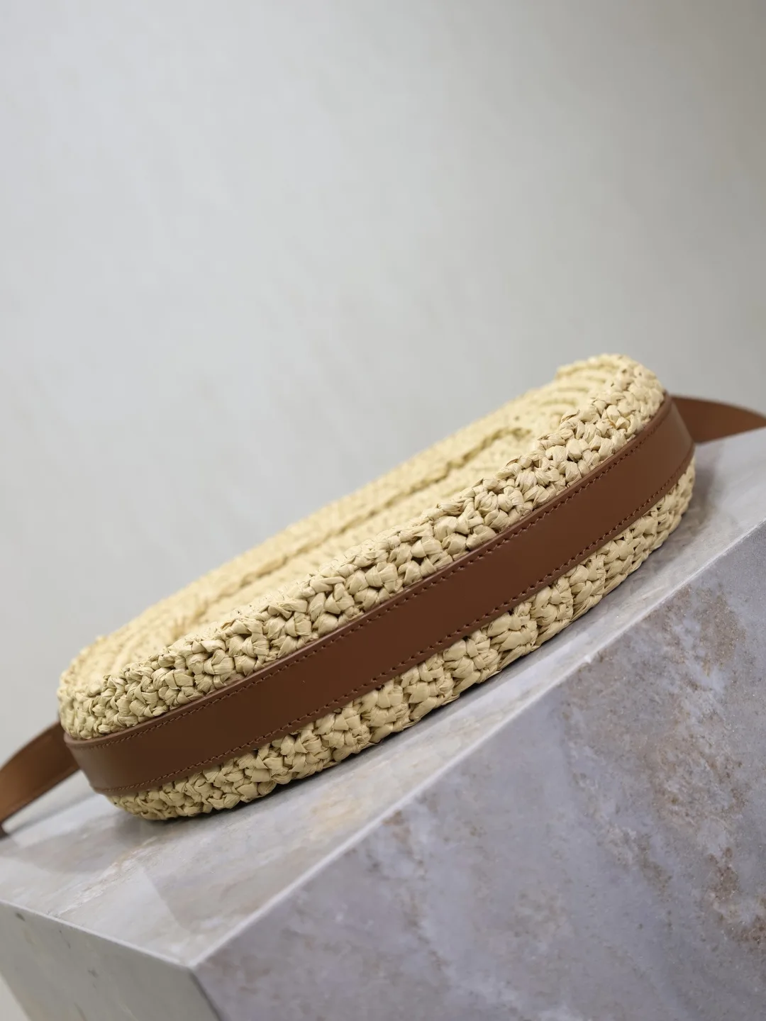 Saint Laurent Straw Woven Shoulder Bag product photo from LabelPicks