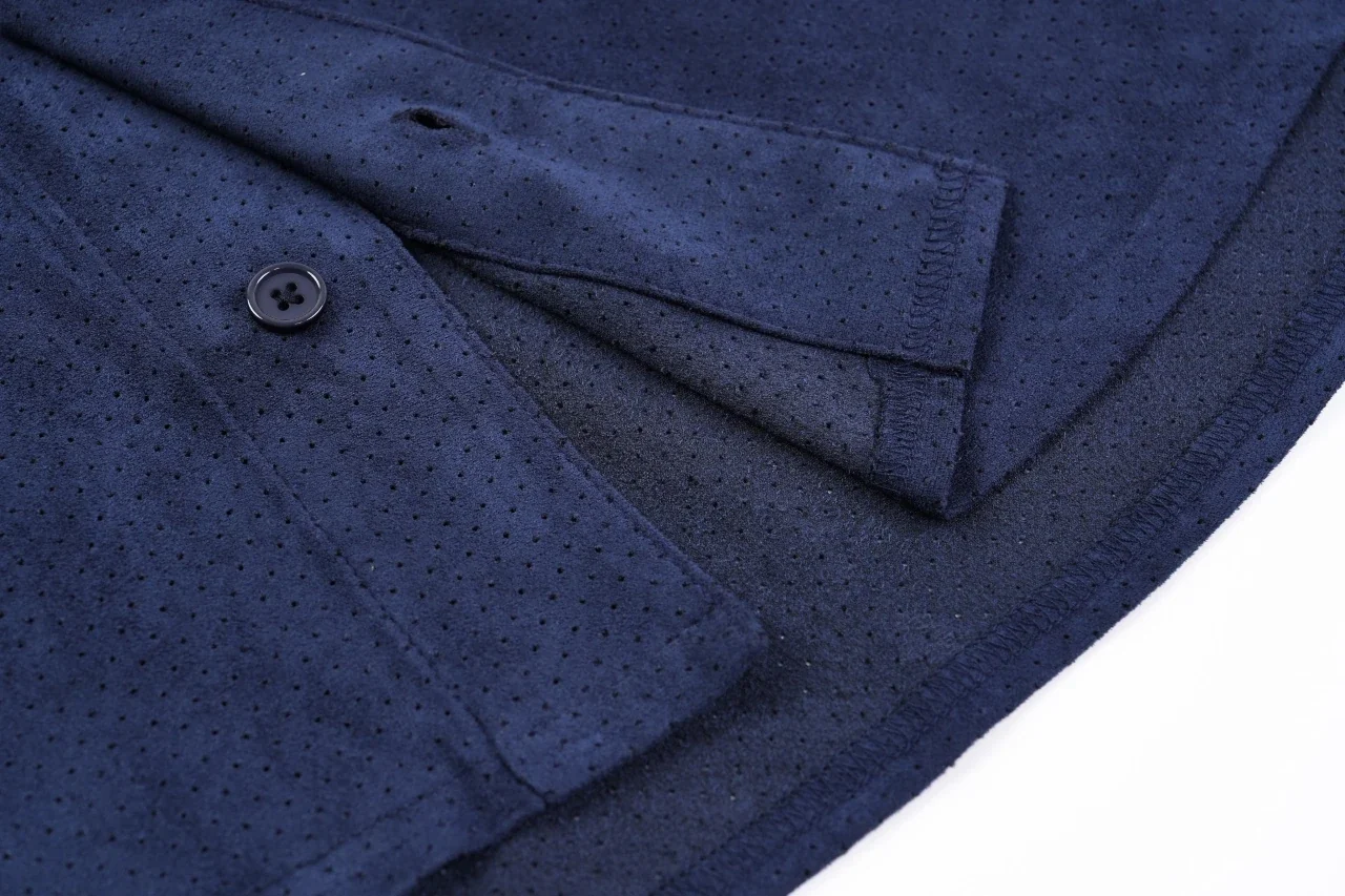 Supreme Navy Suede Mesh Baseball Jersey product photo from LabelPicks