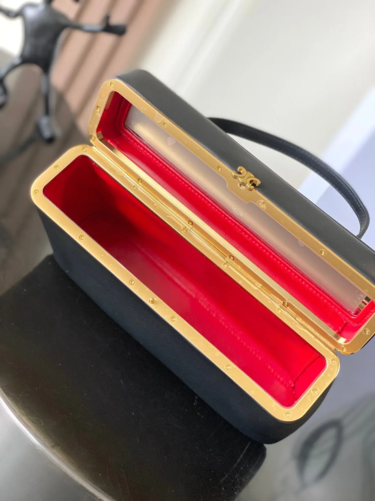 Celine Black Triomphe Top Handle Bag product photo from LabelPicks