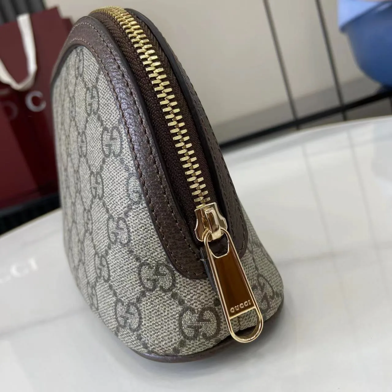 Gucci Brown Ophidia GG Supreme Canvas Top Handle Bag product photo from LabelPicks
