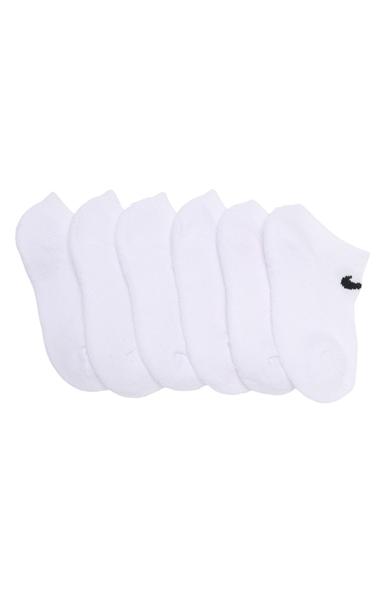 Nike Kids' 6-Pack Mesh Cushion No-Show Active Socks