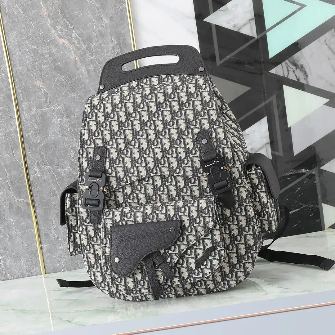 Dior Black Gallop Grained Leather Backpack product photo from LabelPicks