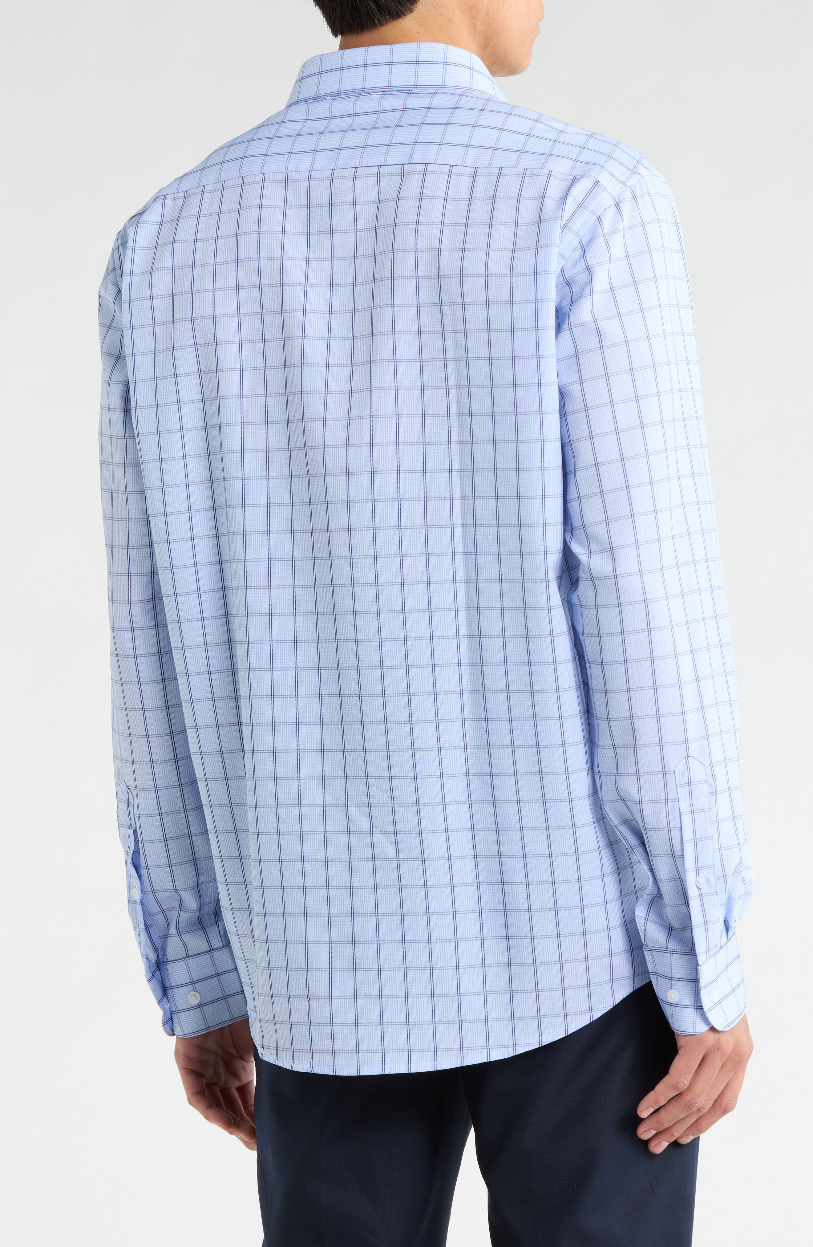 Nautica Slim Fit Grid Print Dress Shirt